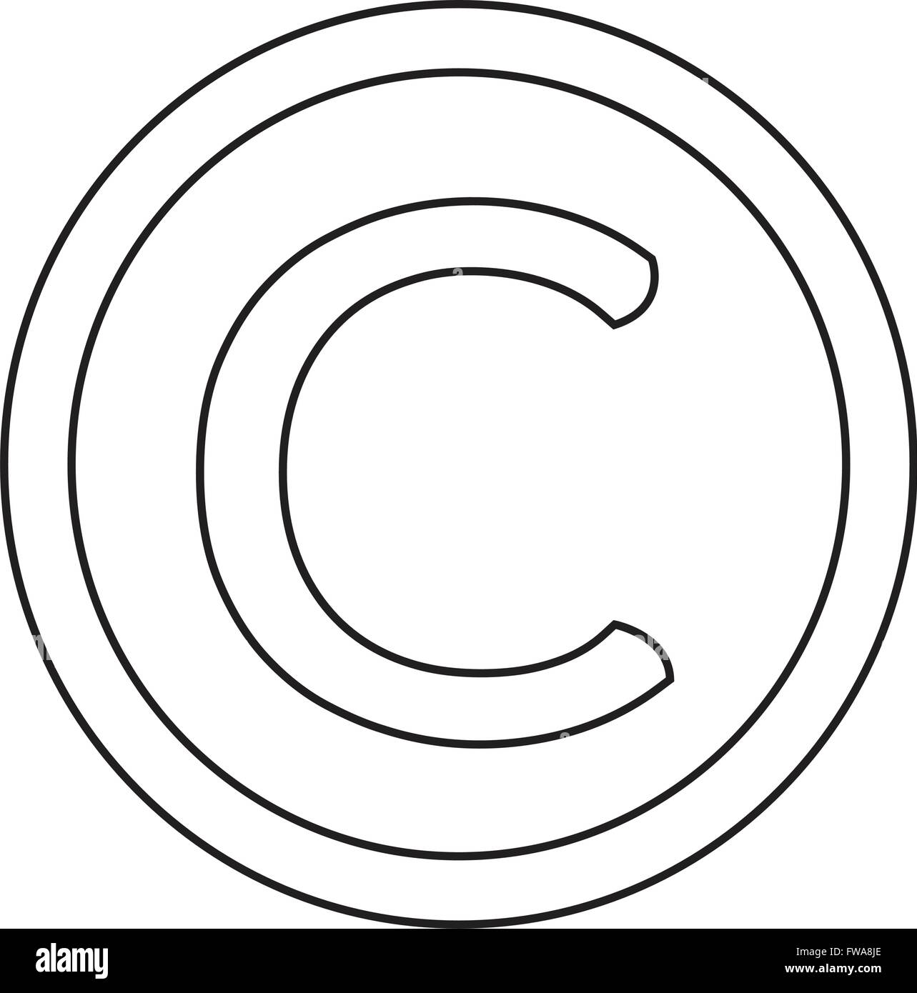 copyright symbol icon Illustration design Stock Vector Image & Art Alamy