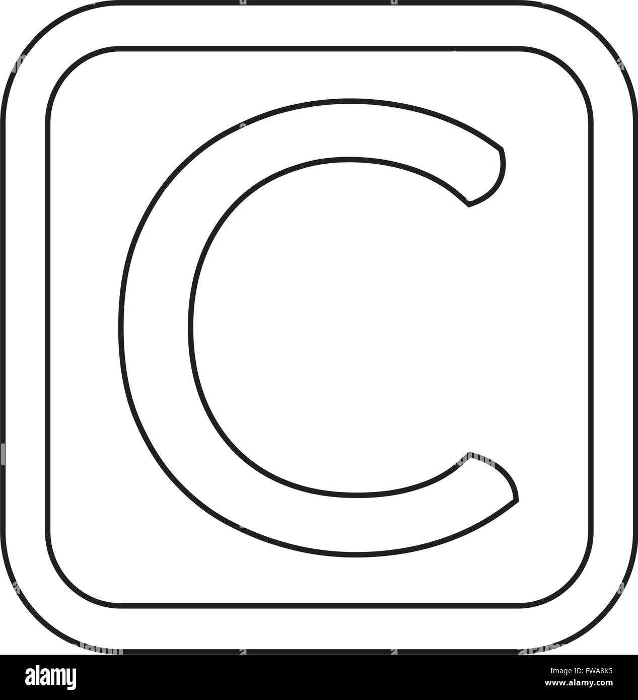 copyright symbol icon Illustration design Stock Vector Image & Art - Alamy