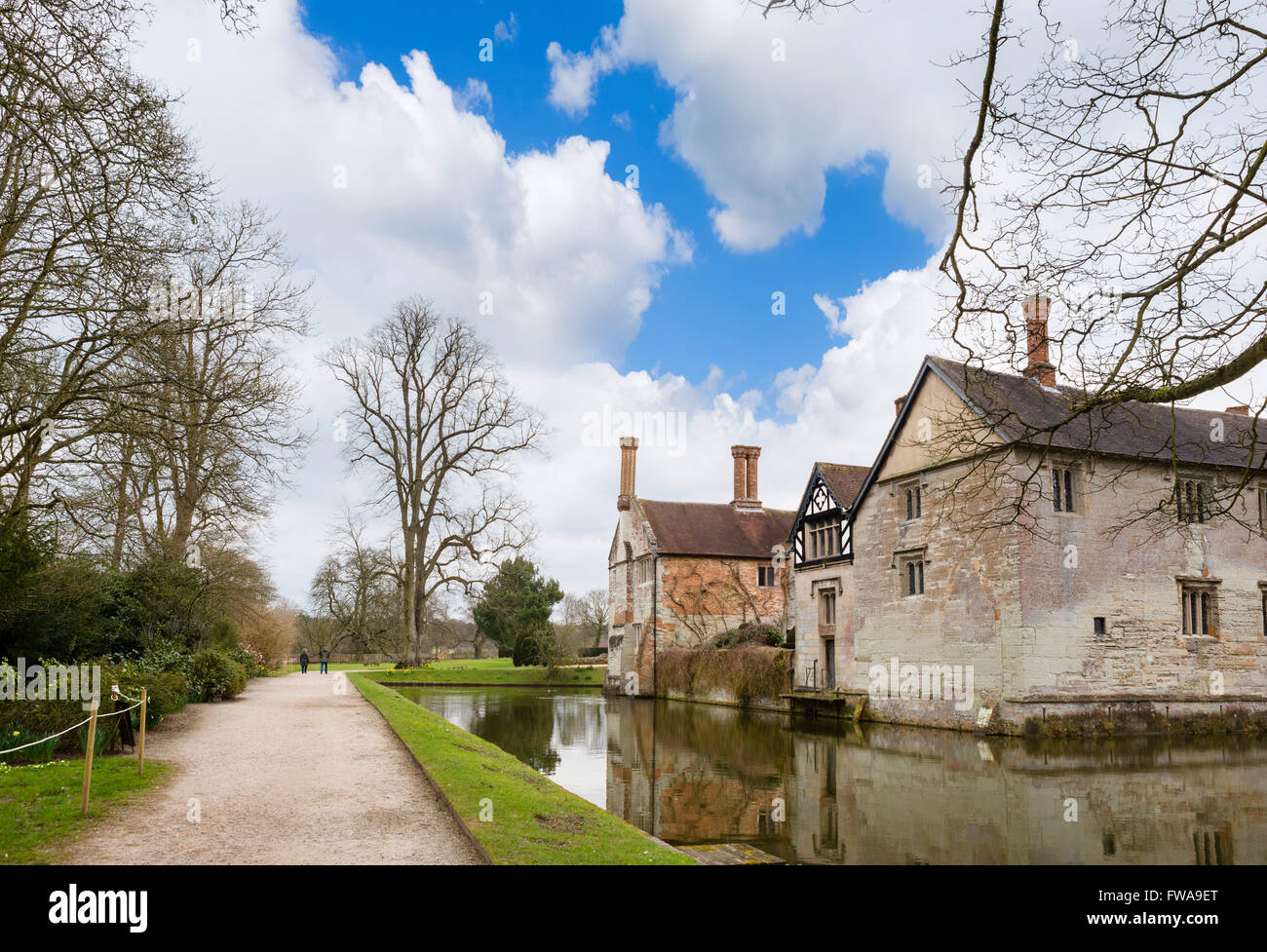 Baddesley Clinton, a moated manor house near Warwick, Warwickshire, England, UK Stock Photo