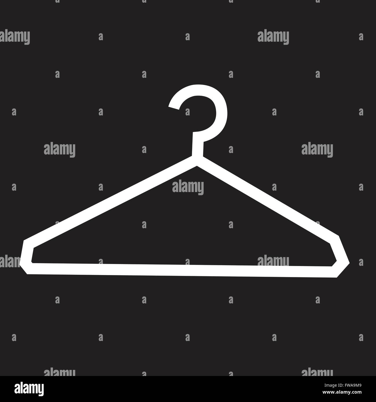 Clothes Hanger Icon Stock Vector Image & Art Alamy