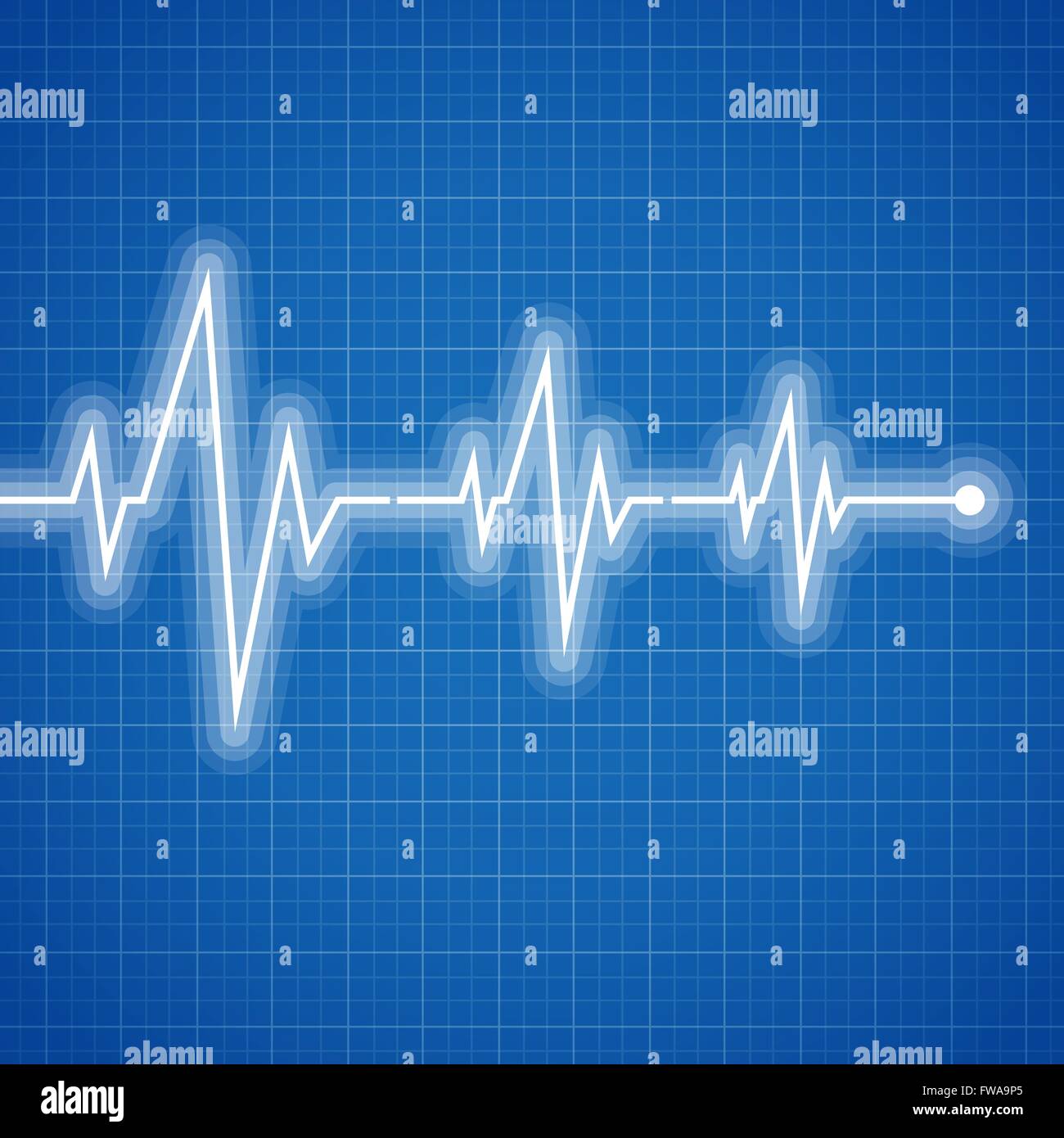 Medical design -  cardiogram Stock Vector