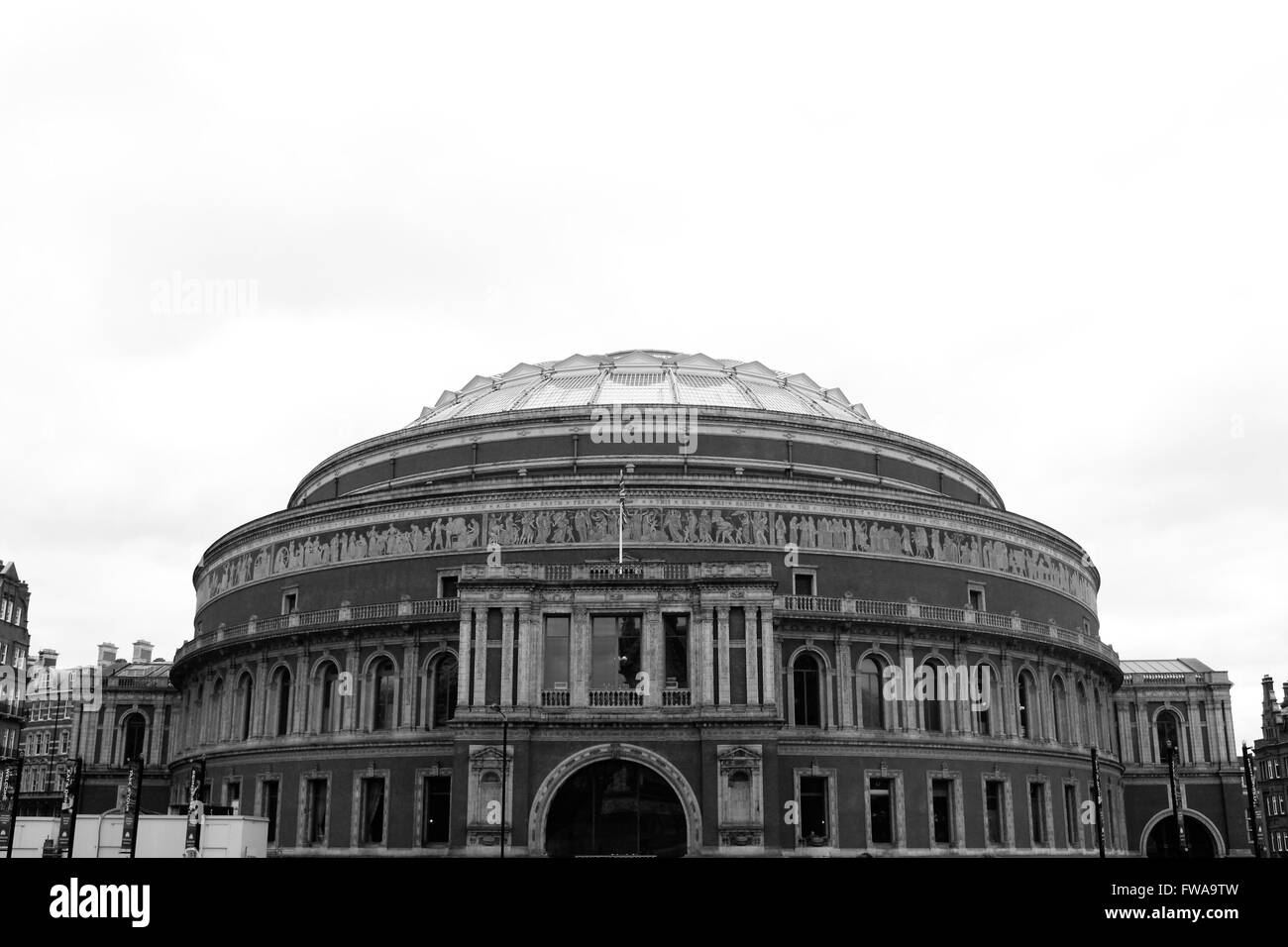 Royal albert hall london Black and White Stock Photos & Images - Alamy