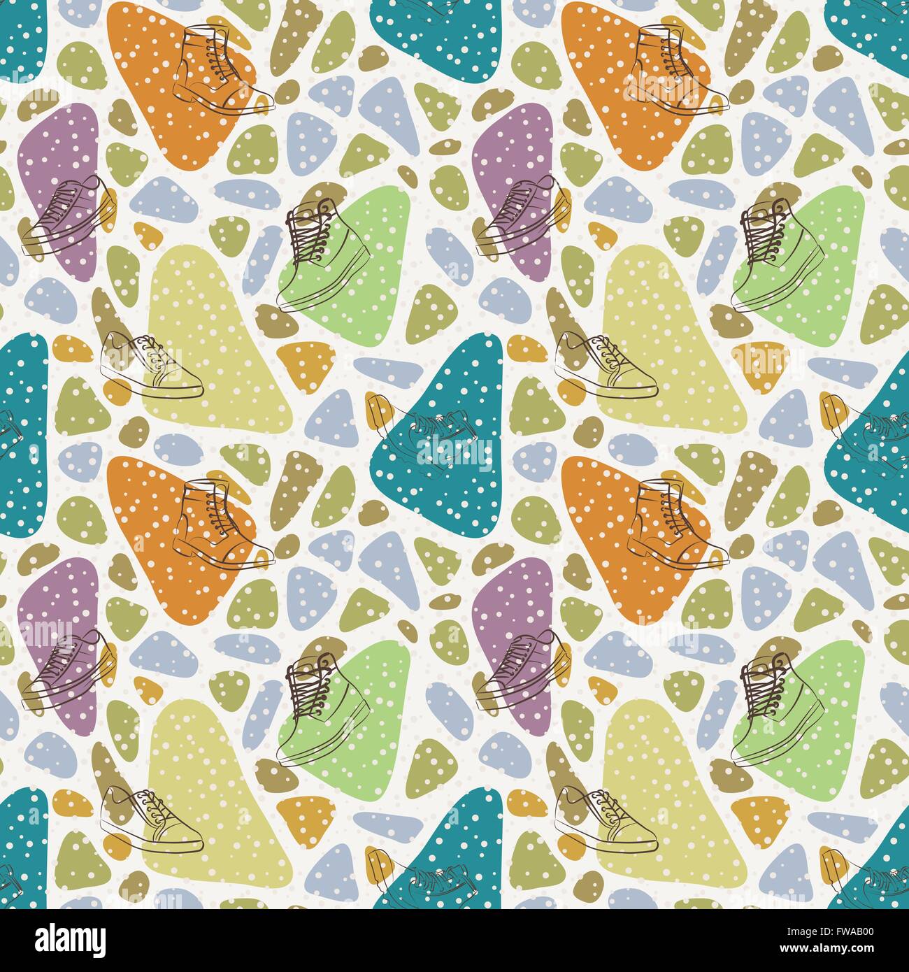 Vector seamless pattern of variety men shoes Stock Vector Image & Art ...