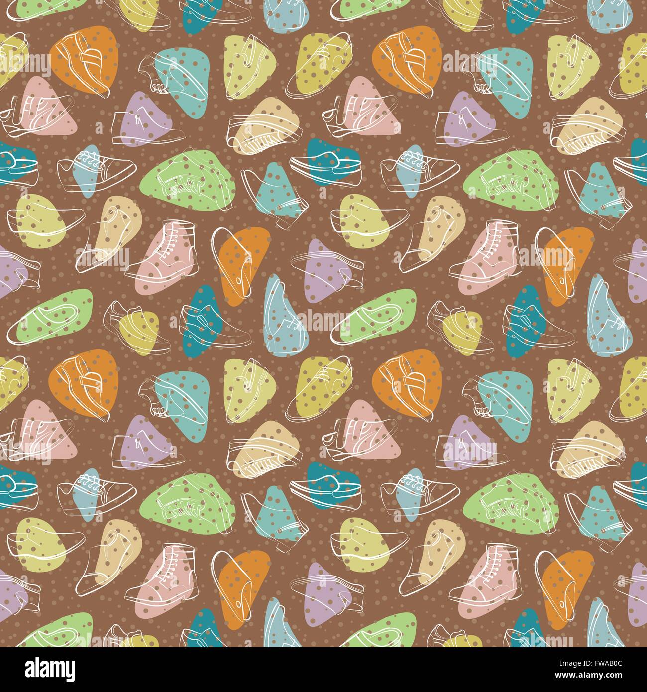 Vector seamless pattern of variety men shoes Stock Vector Image & Art ...