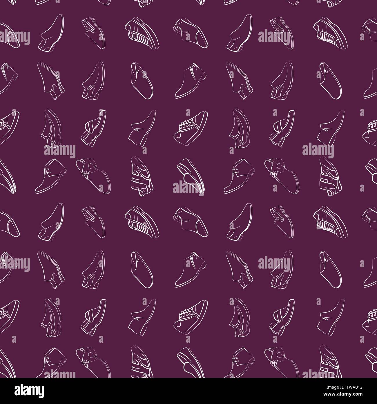Vector seamless pattern of variety men shoes Stock Vector Image & Art ...