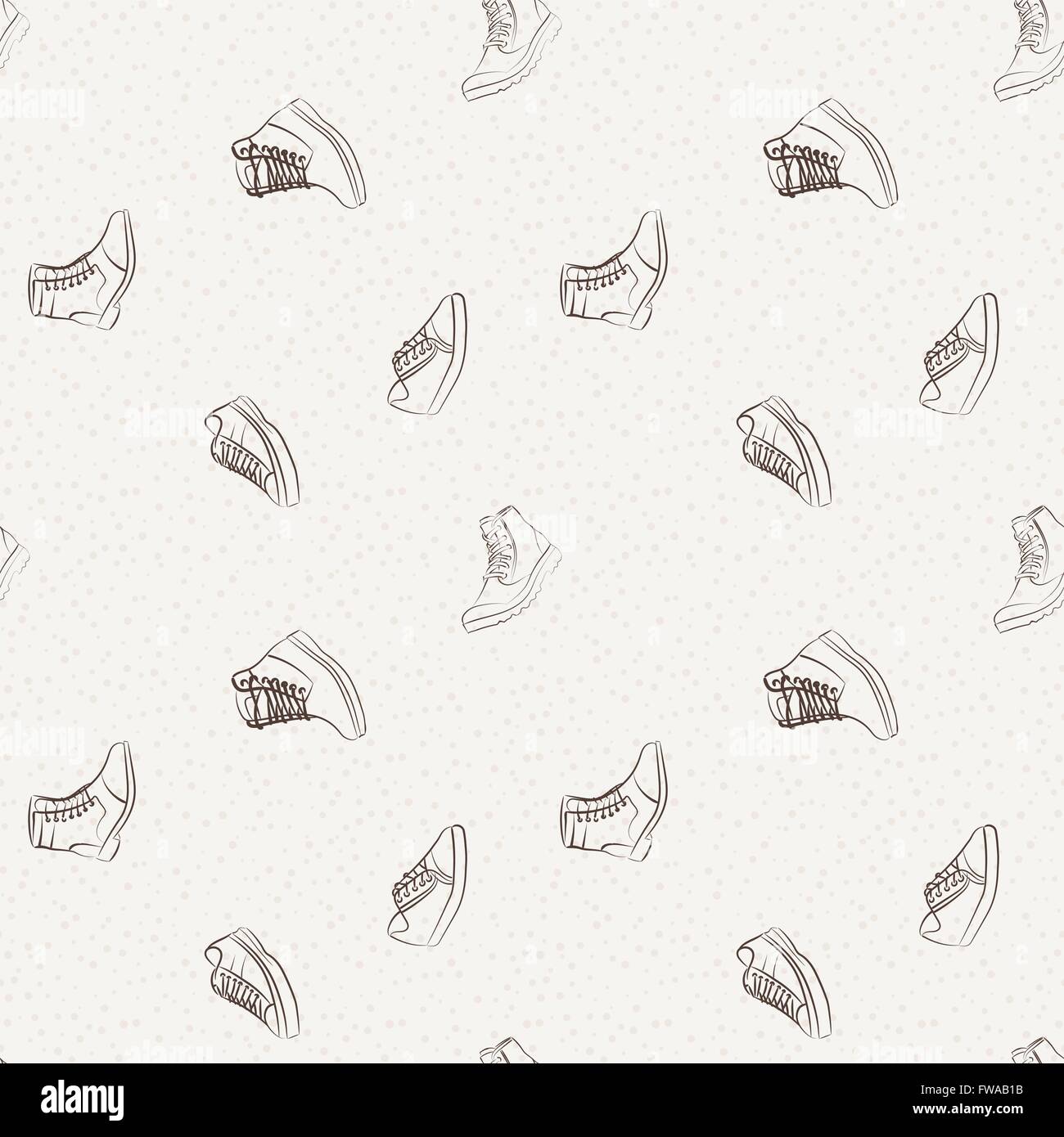 Vector seamless pattern of variety men shoes Stock Vector Image & Art ...