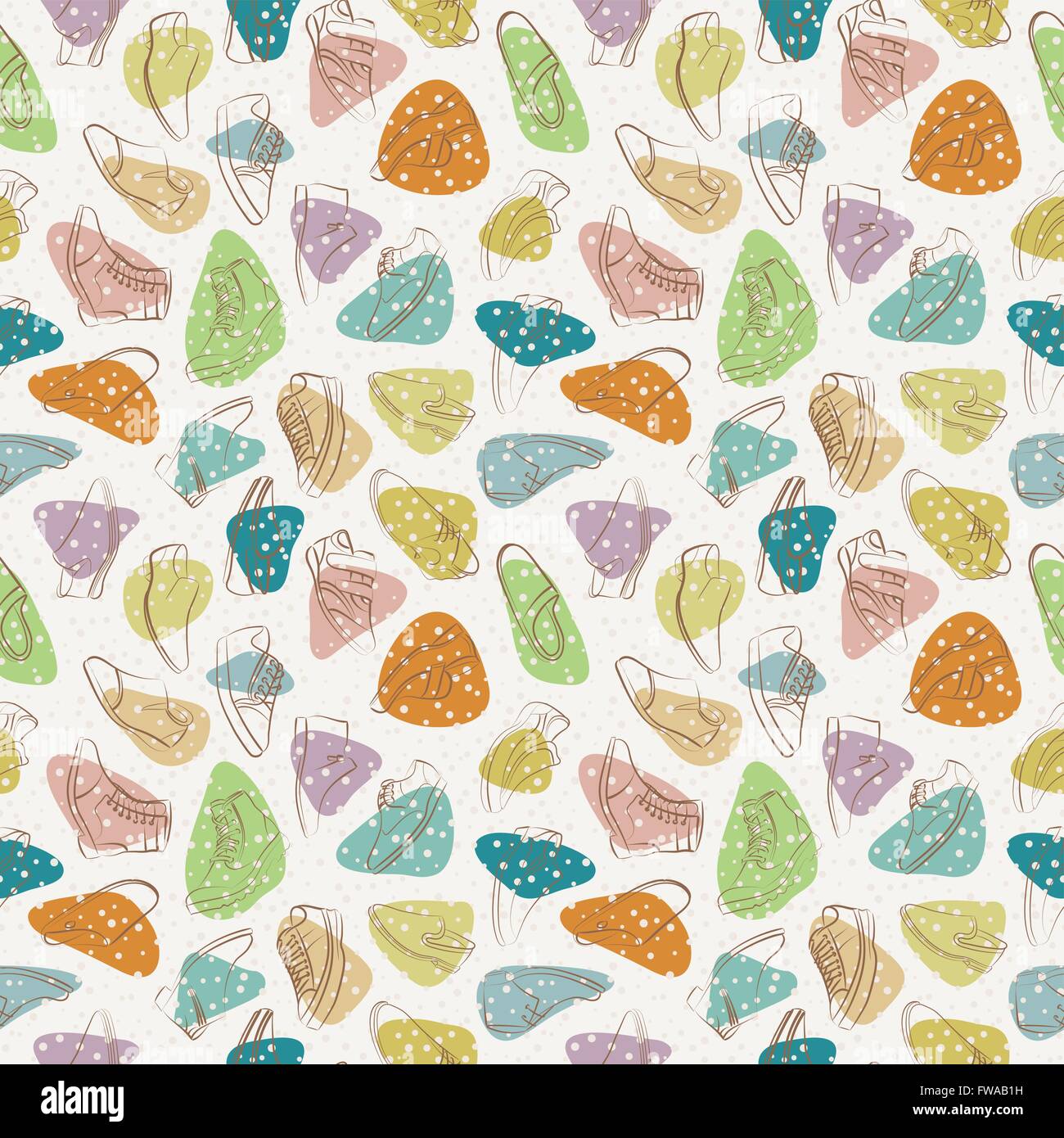Vector seamless pattern of variety men shoes Stock Vector Image & Art ...
