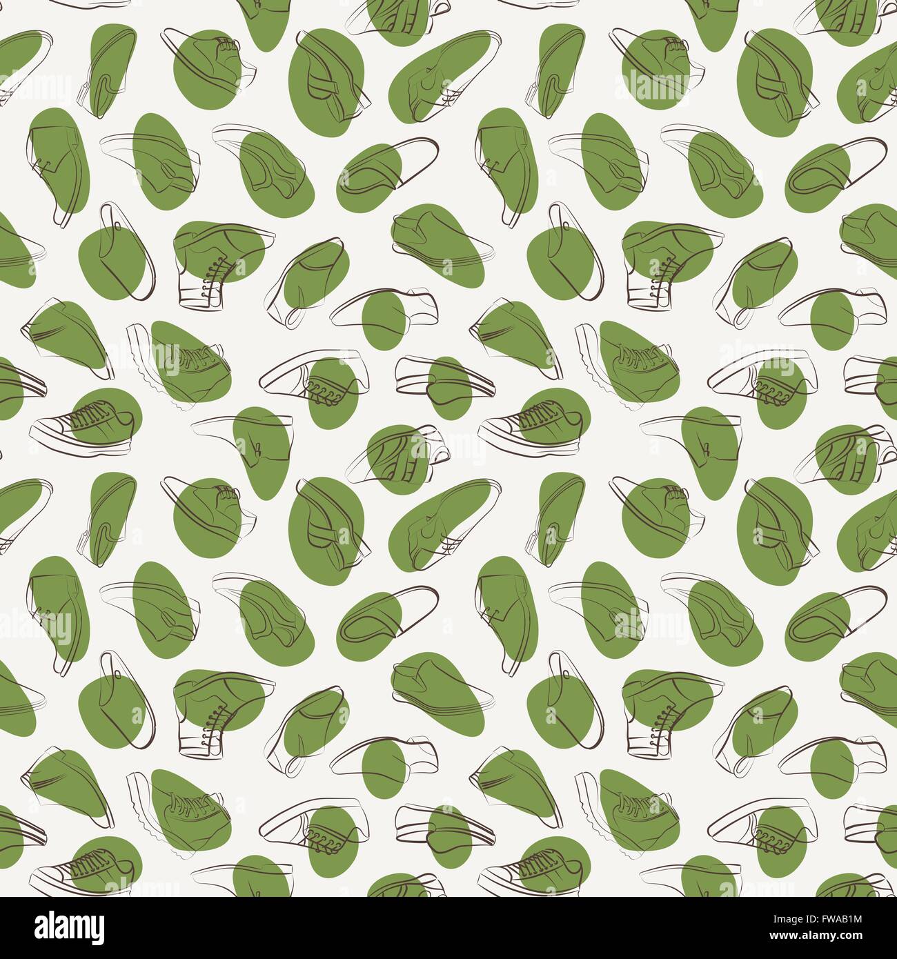 Vector seamless pattern of variety men shoes Stock Vector Image & Art ...