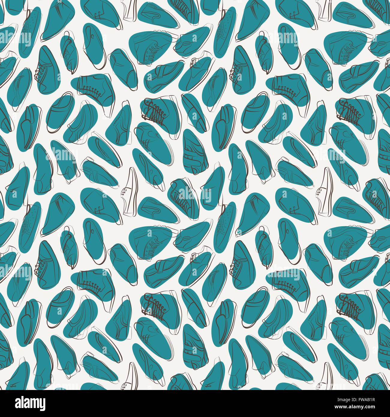 Vector seamless pattern of variety men shoes Stock Vector Image & Art ...