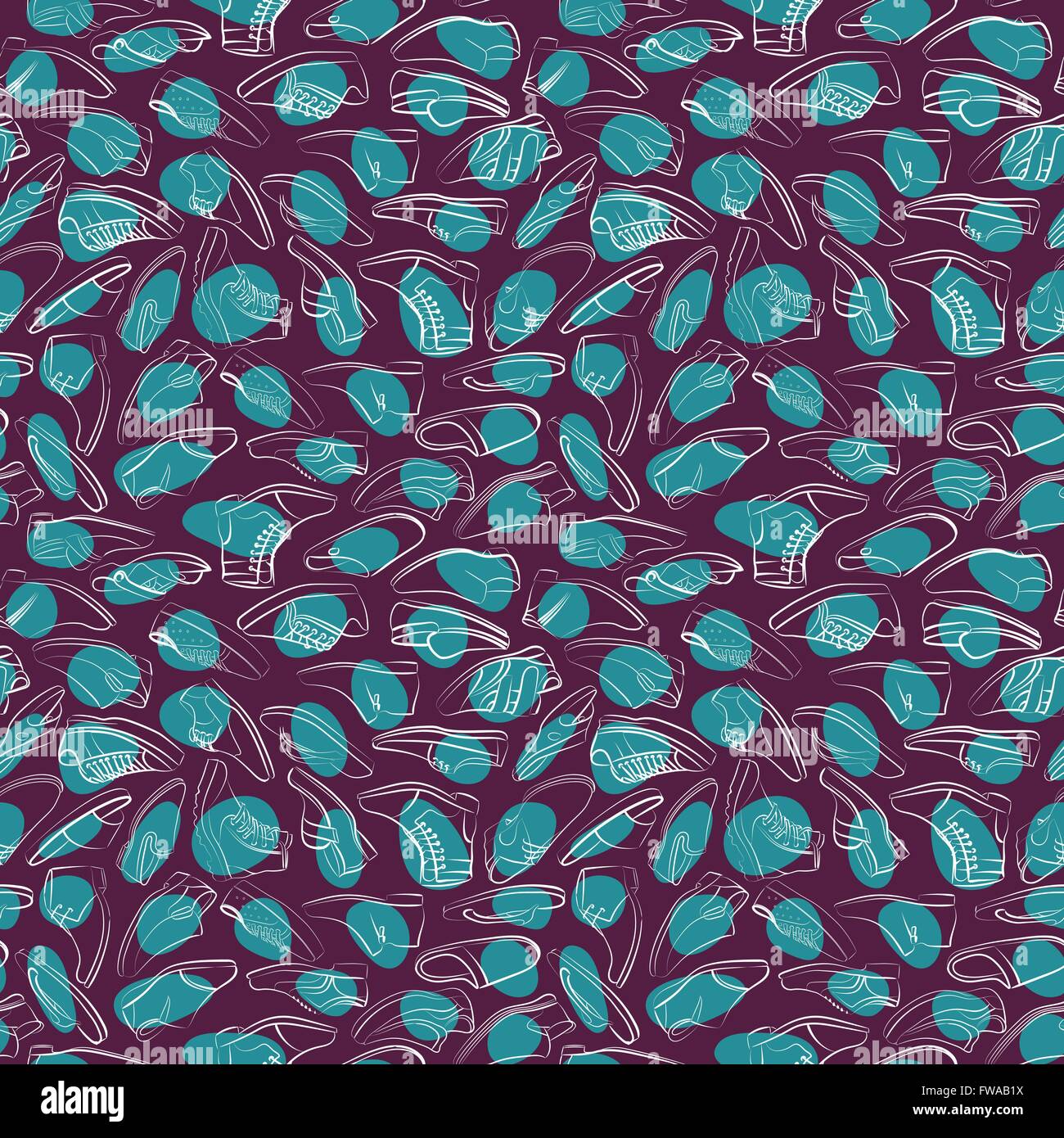 Vector seamless pattern of variety men shoes Stock Vector Image & Art ...