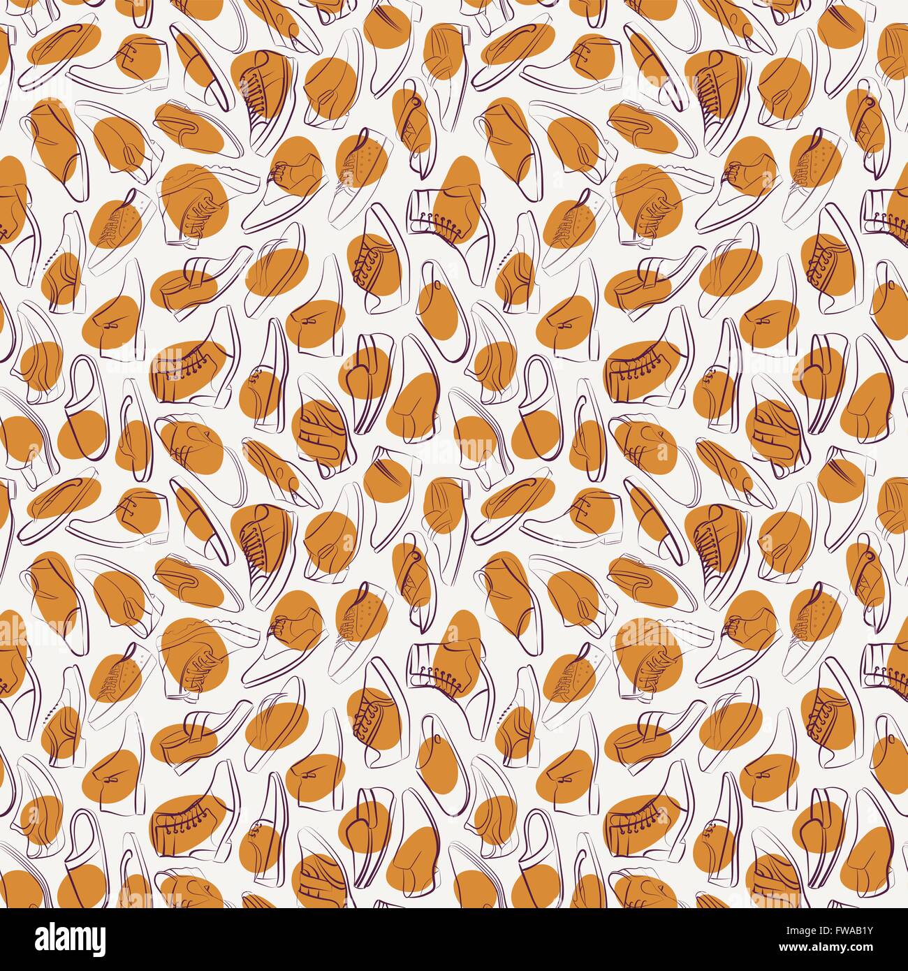 Vector seamless pattern of variety men shoes Stock Vector Image & Art ...