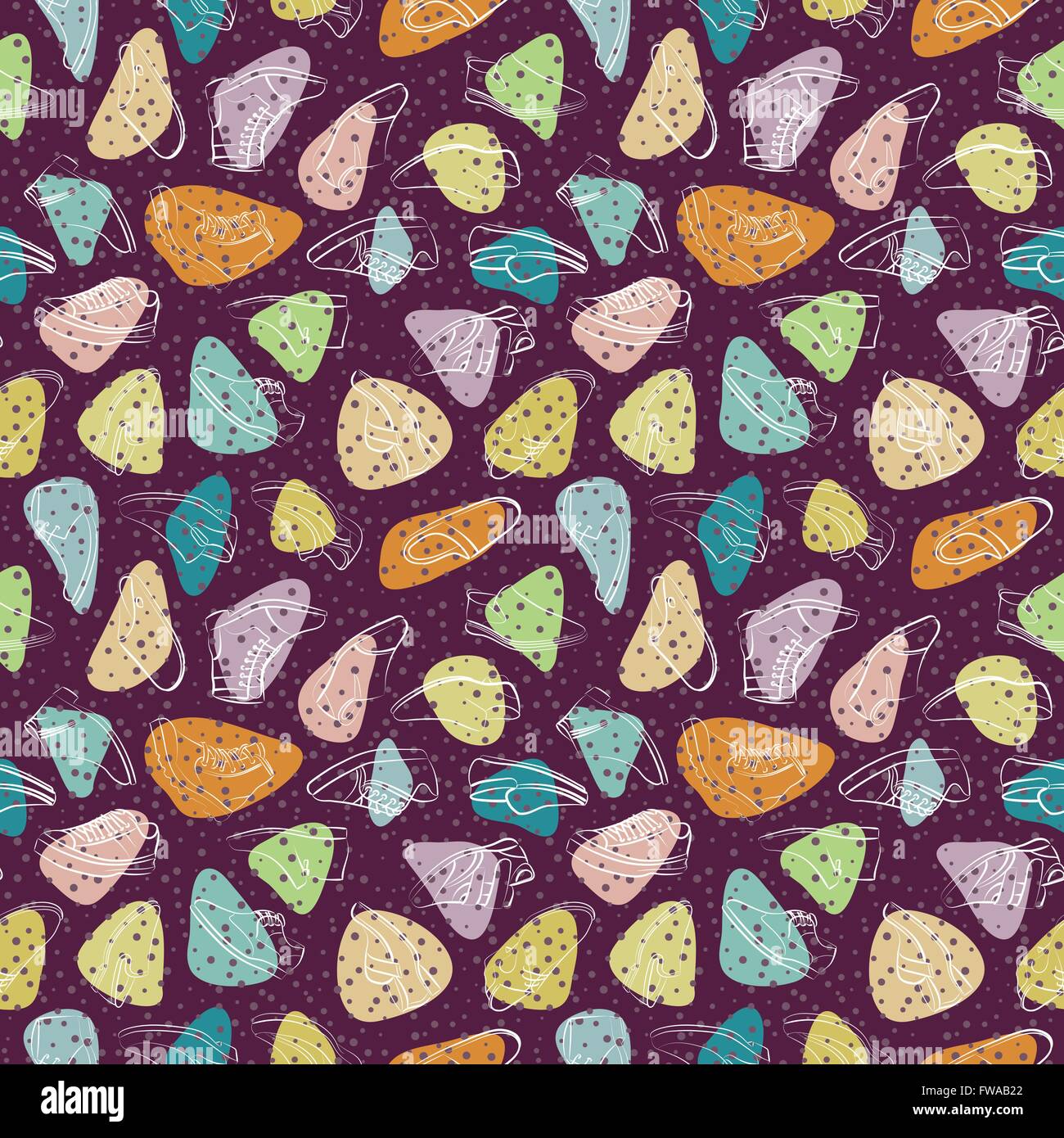Vector seamless pattern of variety men shoes Stock Vector Image & Art ...
