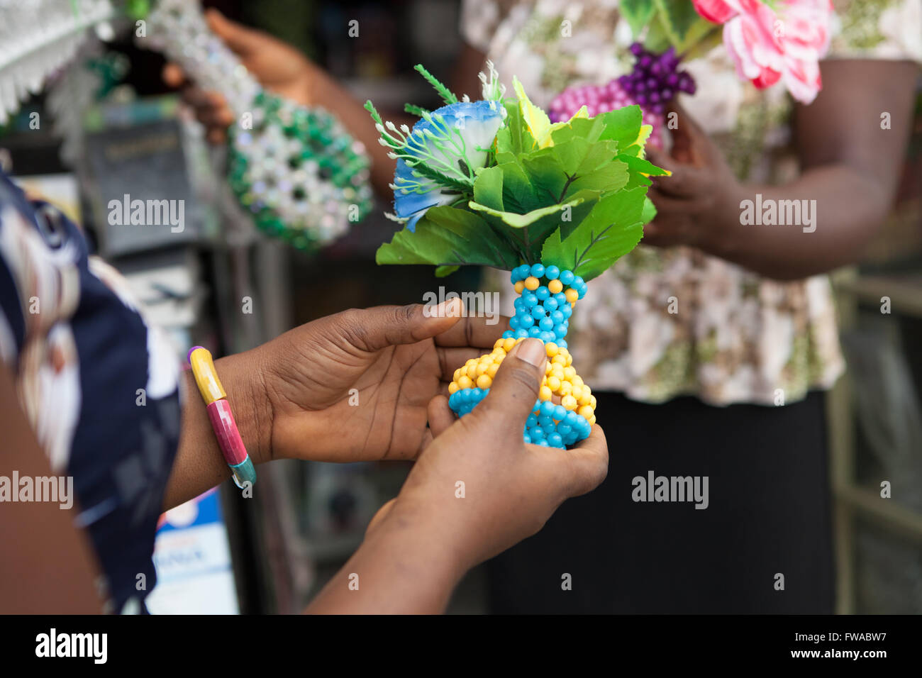 Beaded flowers africa hires stock photography and images Alamy