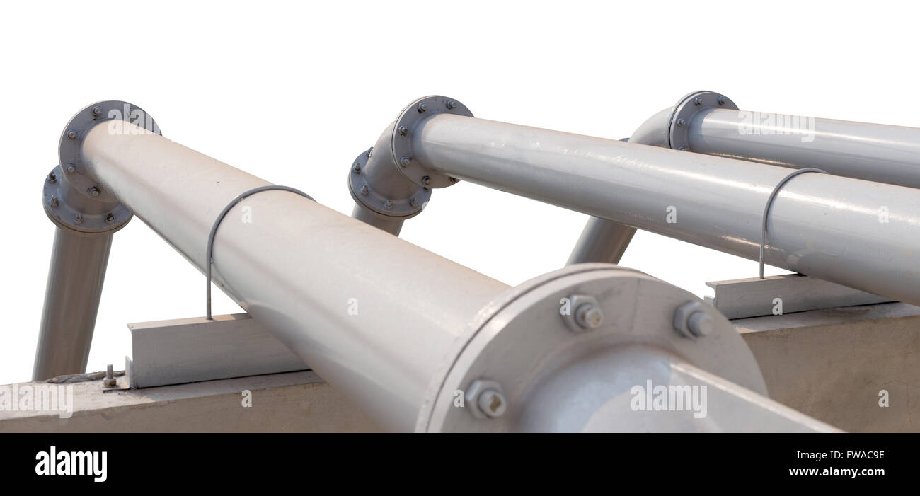 water pipes isolated on white background with clipping path Stock Photo ...