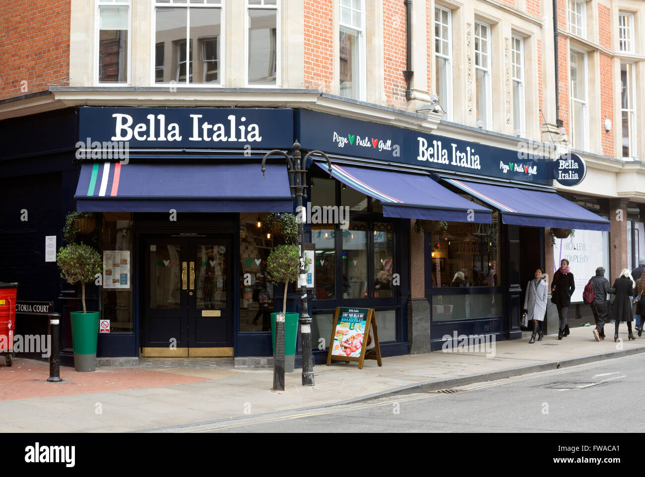 Bella Italia restaurant, Oxford, UK Stock Photo