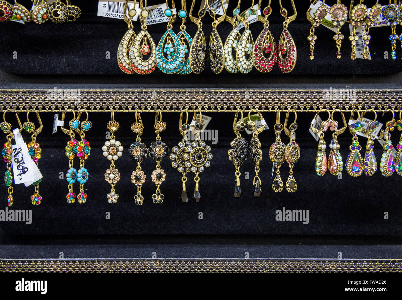 earrings in Visitors Center shop called The World of Michal Negrin in Stock  Photo - Alamy