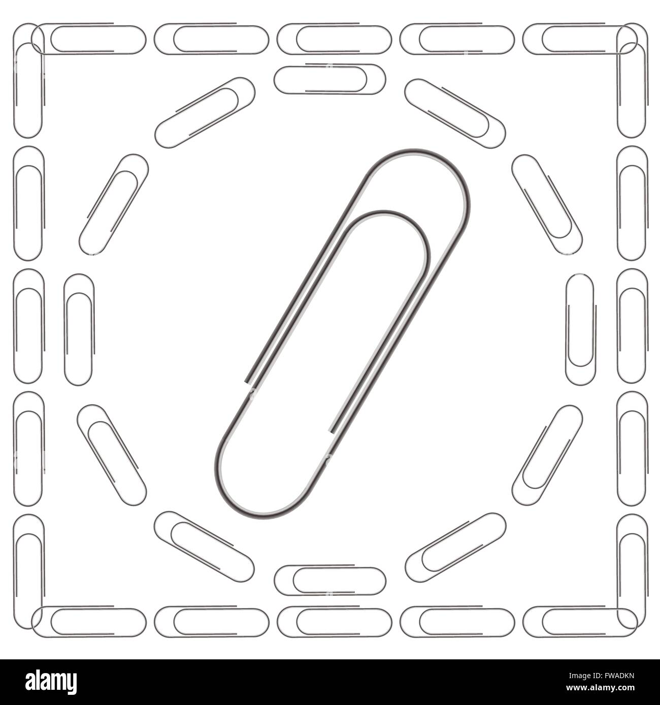 Set of Paper Clips Stock Vector Image & Art Alamy