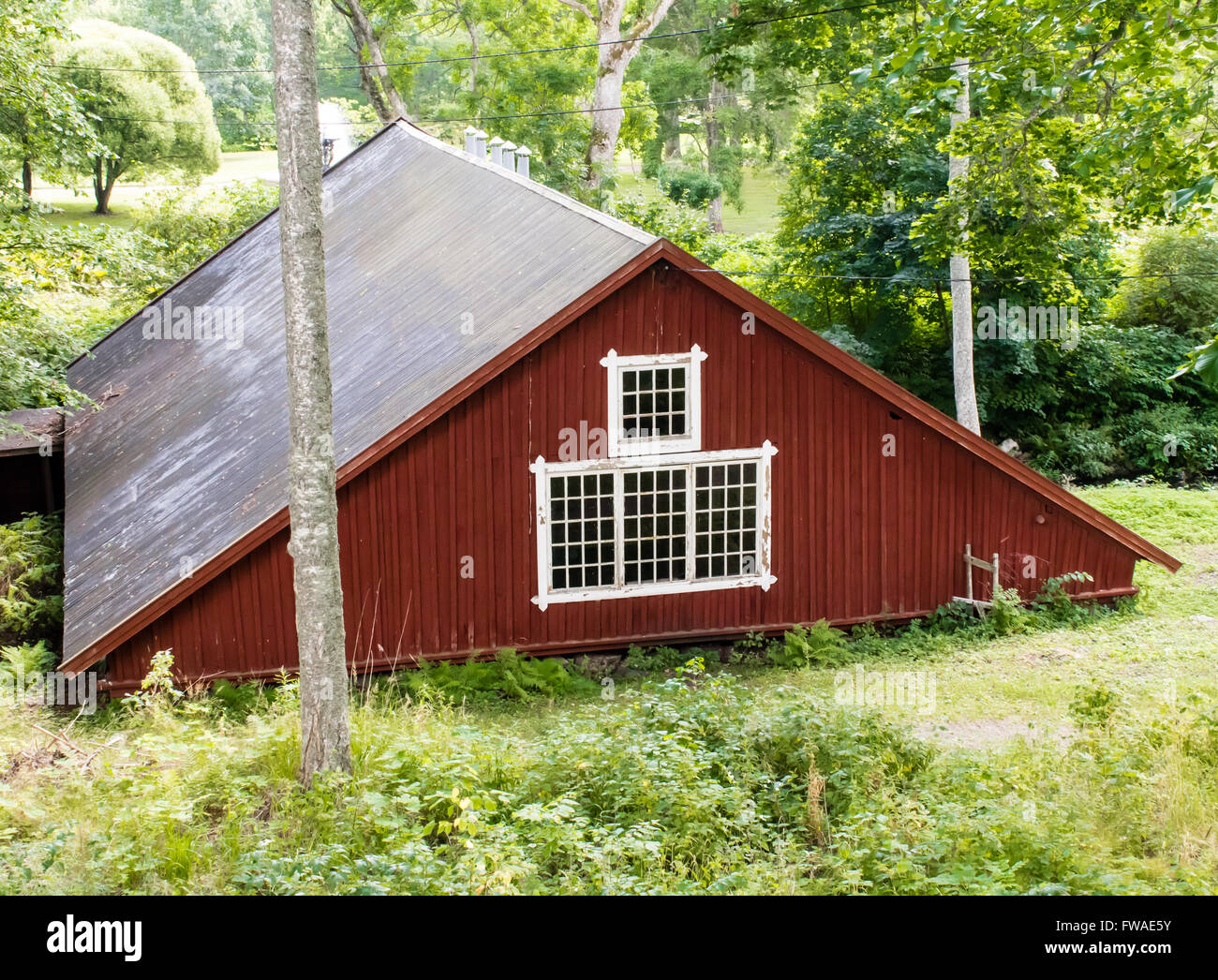 Beautiful house in village and manor of Fagervik, Ingå municipality, Southern Finland. Stock Photo