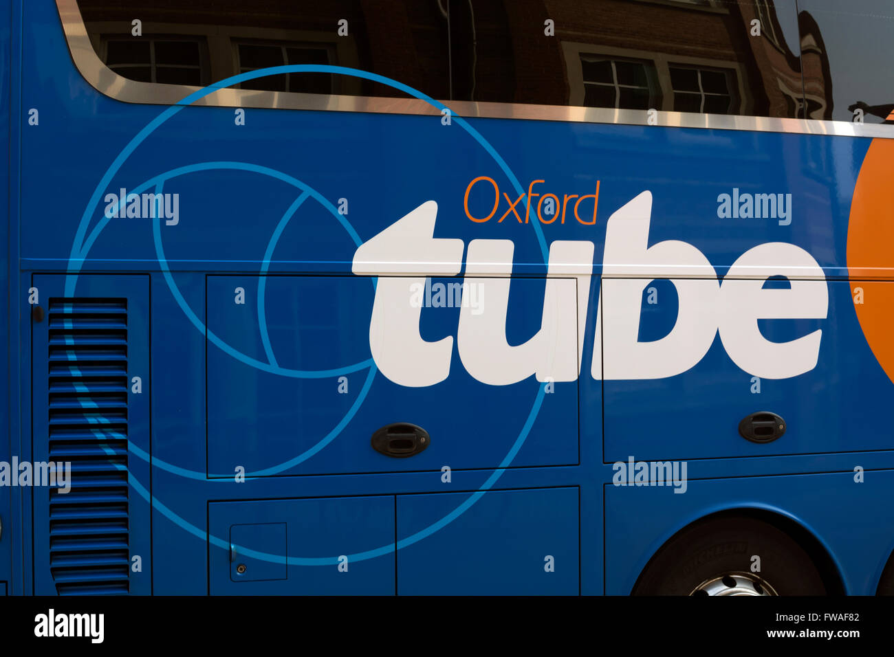 Oxford Tube coach detail, Oxford, UK Stock Photo Alamy