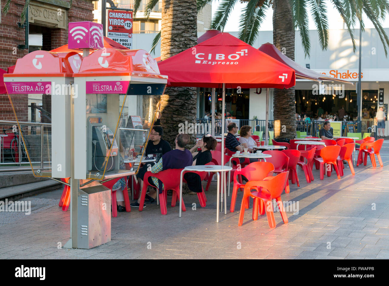 Alfresco dining Jetty Road Glenelg South Australia Stock Photo Alamy