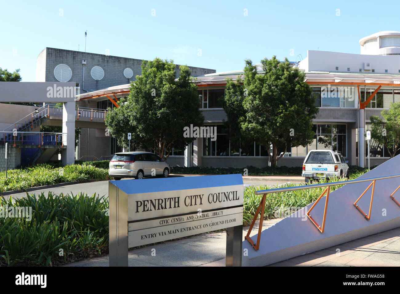 Penrith City Council building, western Sydney, Australia Stock Photo