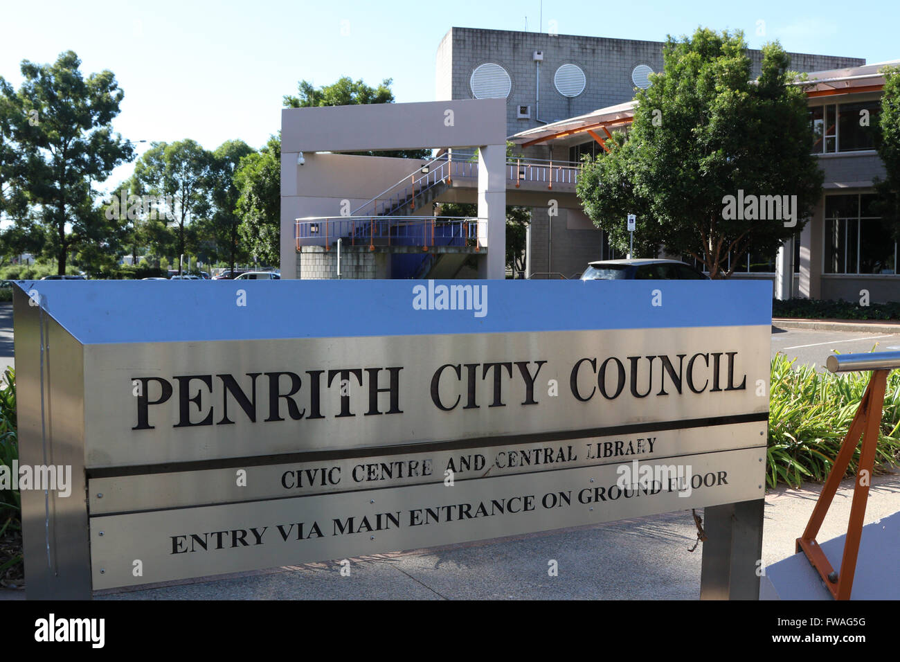 Penrith City Council building, western Sydney, Australia Stock Photo