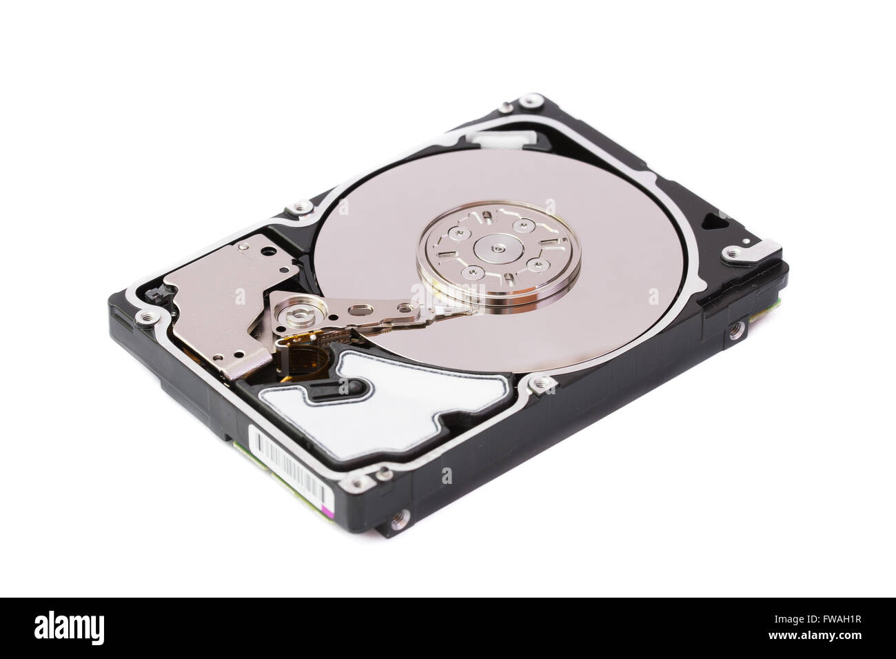 2.5-inch hard drive on white background. Stock Photo