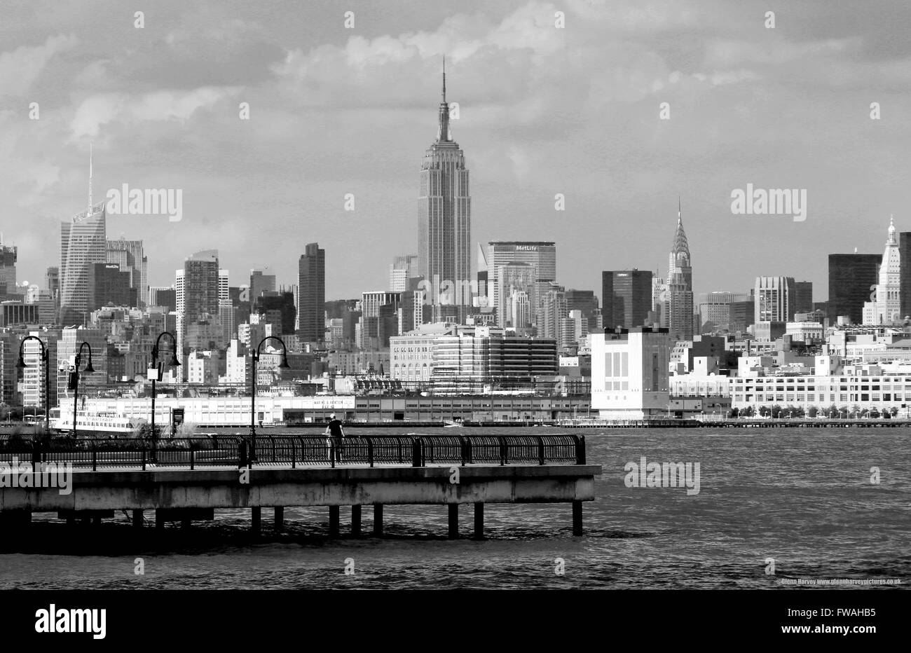 The Empire State Building and the New York City skyline. Stock Photo