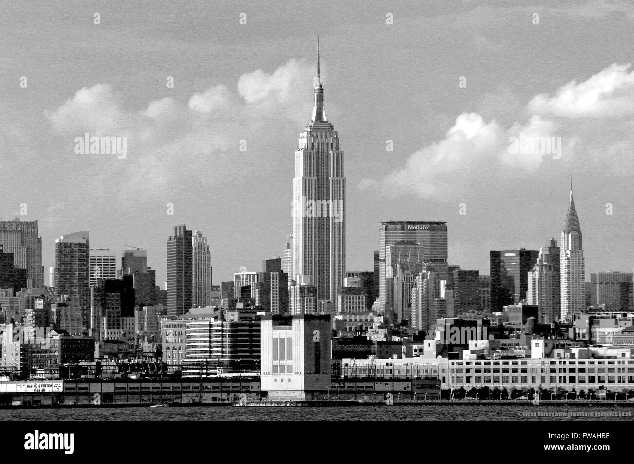 The Empire State Building and the New York City skyline. Stock Photo