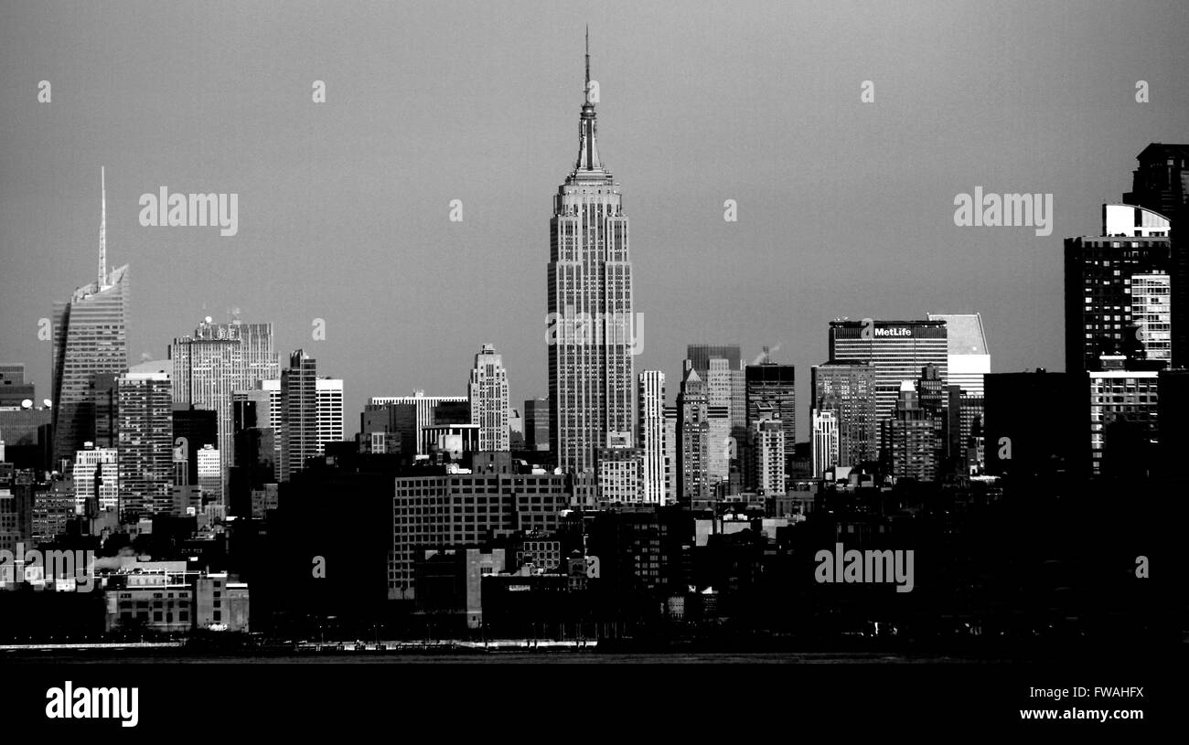 Empire State Building skyscraper in Manhattan, New York City, USA. Stock Photo