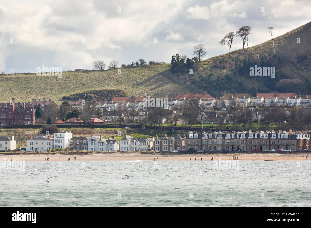 A view of North Berwick from the sea Stock Photo Alamy