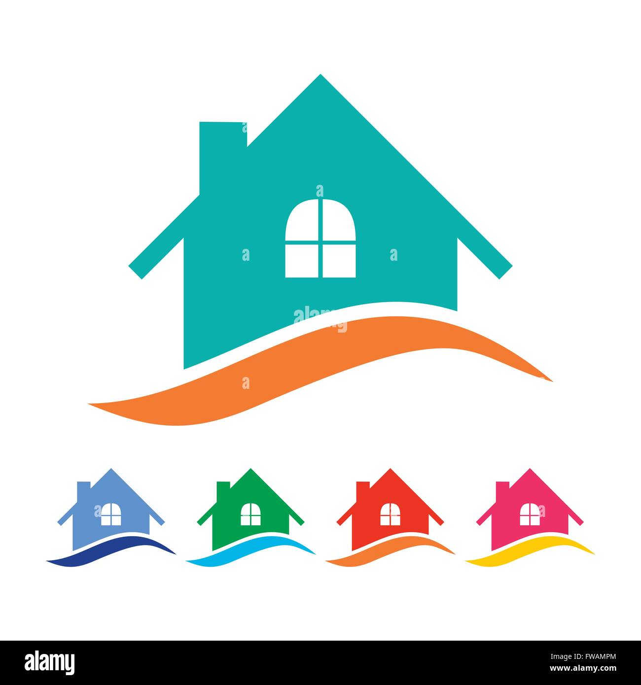 River House Realty Stock Vector