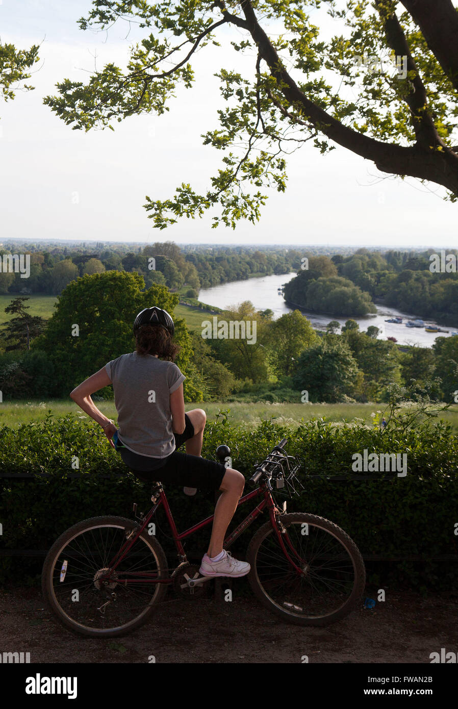 Richmond Upon Thames: view from Richmond Hill Stock Photo