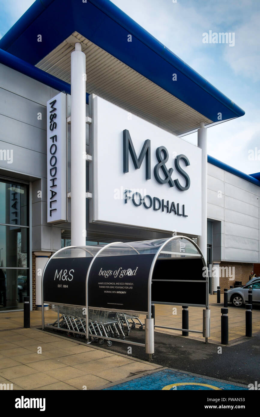 Marks and Spencer food store formerly called Simply Food now re-branded Food Hall Stock Photo