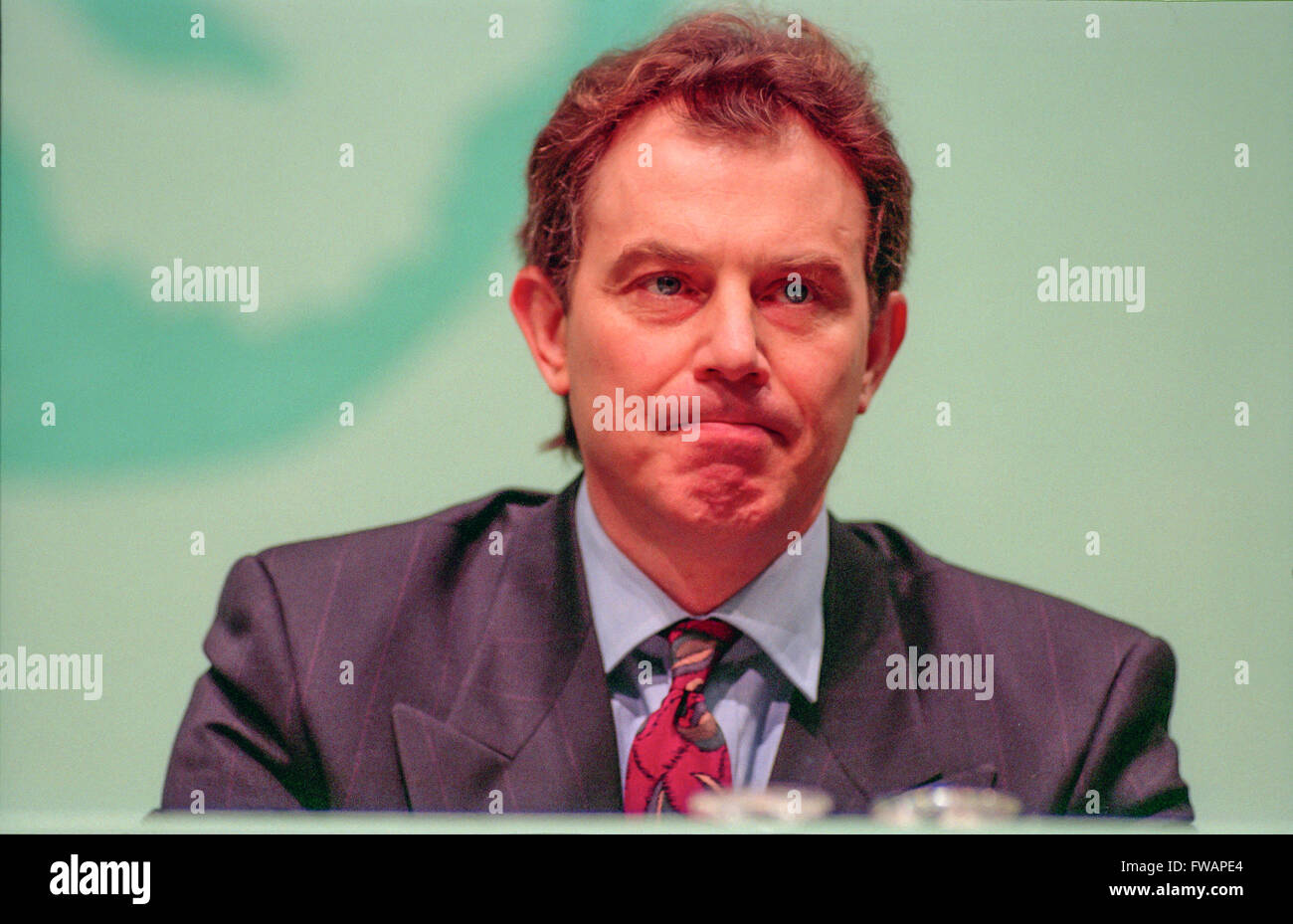 Tony Blair at the Labour Party Conference, Brighton 1997 Stock Photo