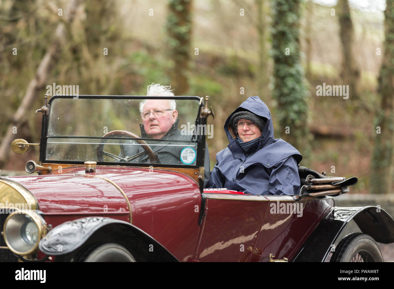 People Driving Vintage Cars Stock Photo Alamy