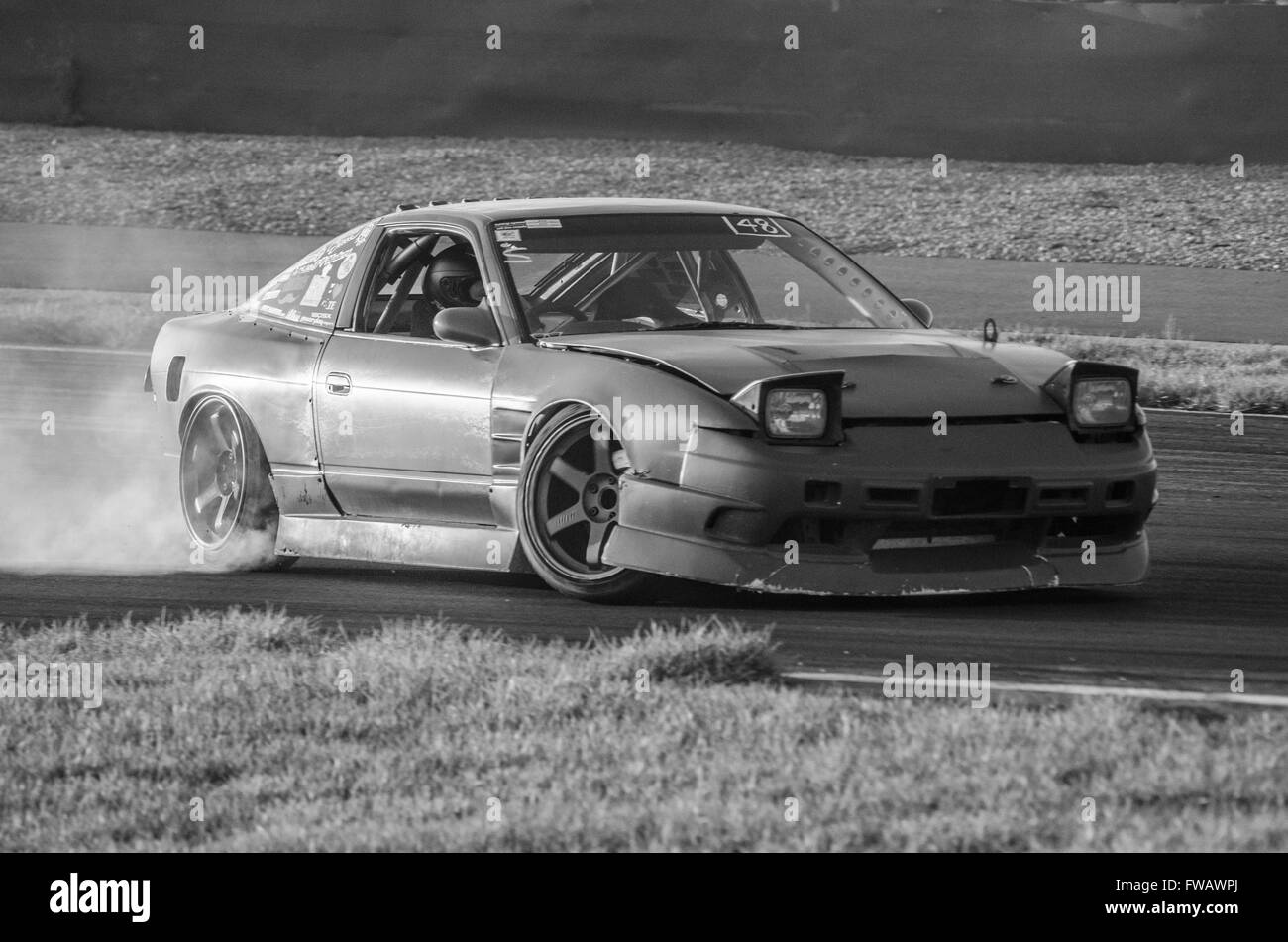 Drift car Black and White Stock Photos & Images Alamy