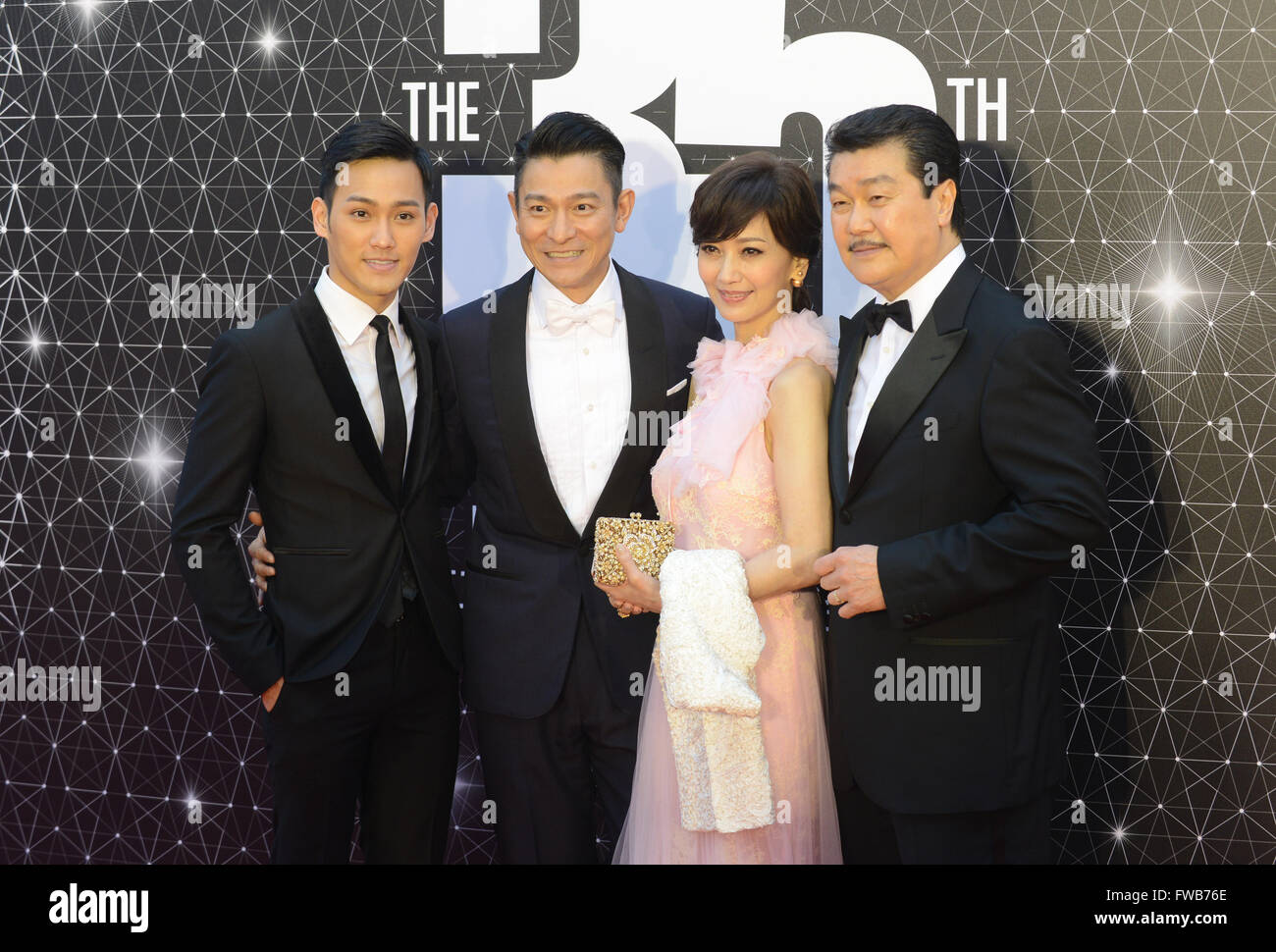 Hong Kong China 3rd Apr 2016 Actress Angie Chiu 2nd R And Actor Stock Photo Alamy