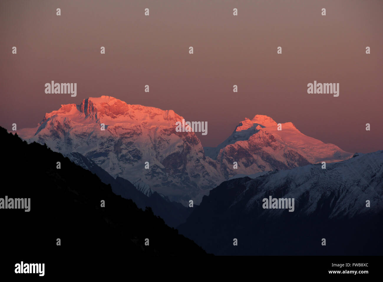 Ngadi Chuli and Himal Chuli Stock Photo Alamy