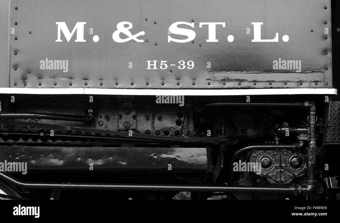 The 457 Cannon Ball Steam Locomotive Stock Photo