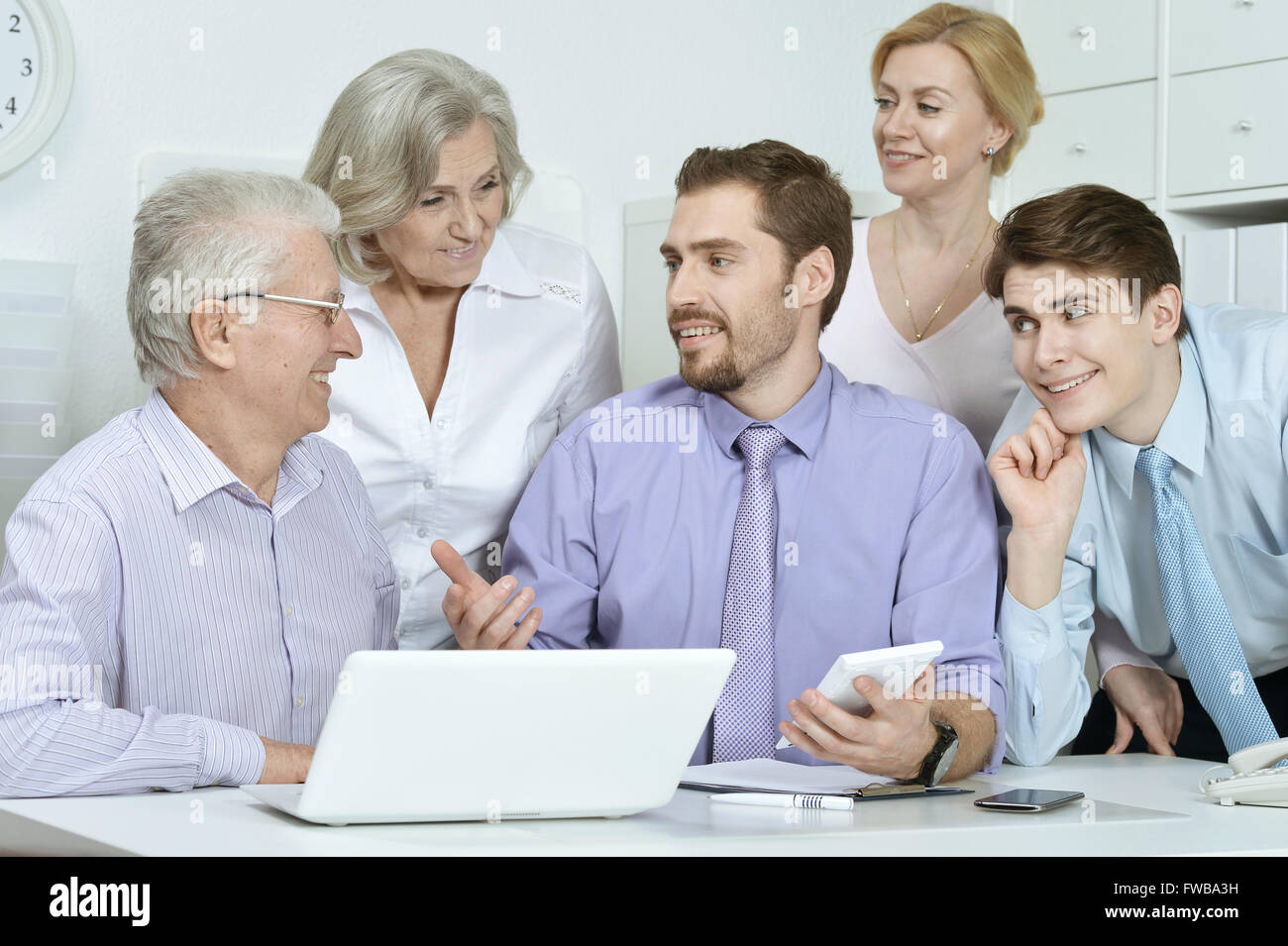 portrait of businesspeople at office Stock Photo - Alamy