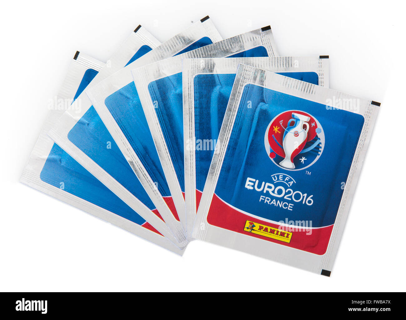 Panini Euro 2016 France Sticker Collection and Album on a white background  Stock Photo - Alamy