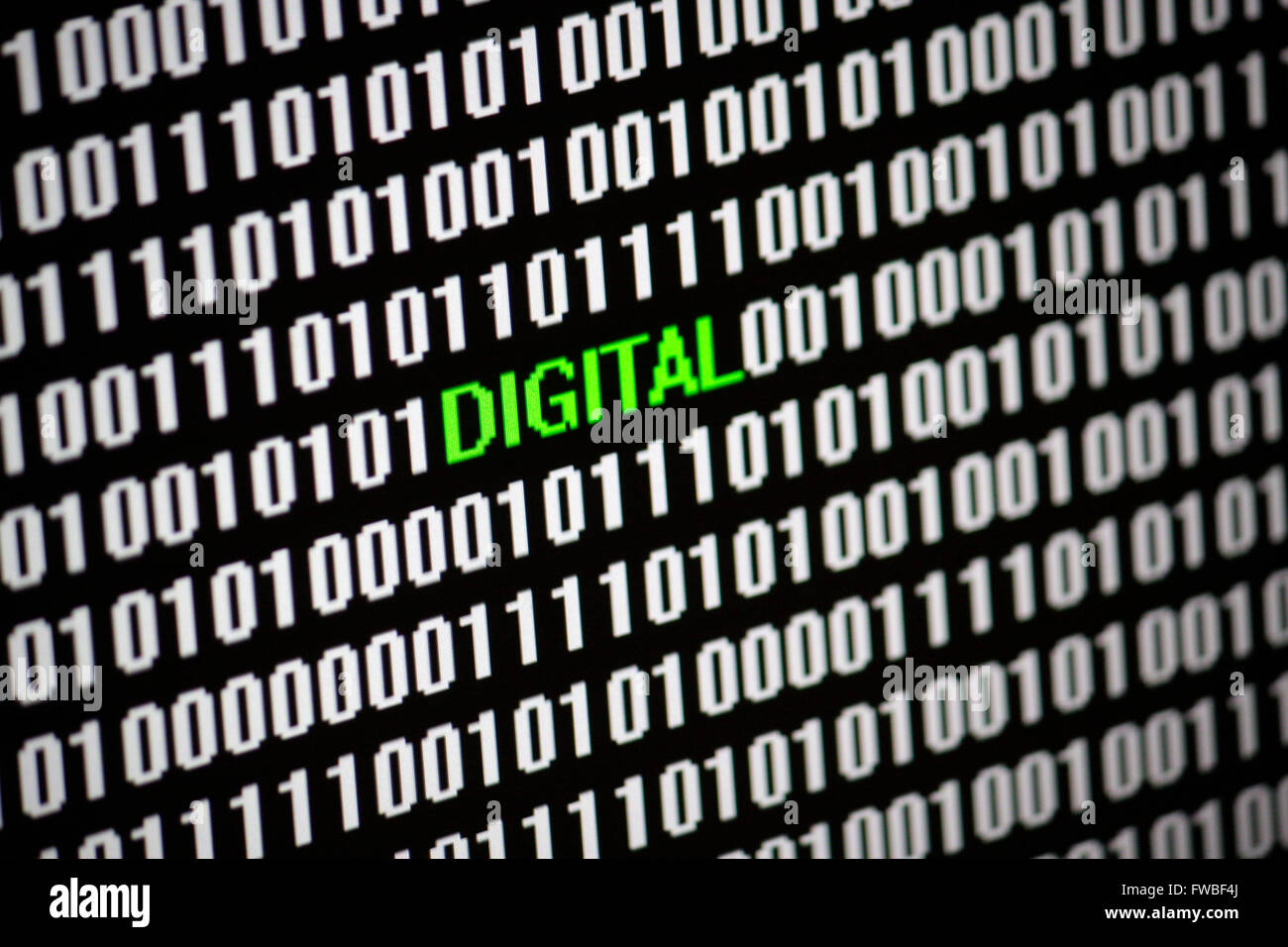Symbolbild: digitales Leben: digital. Stock Photo