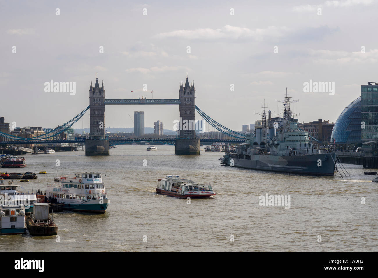 Thames River Stock Photo