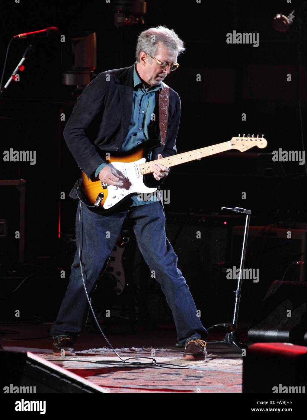 Eric Clapton , Madison Square Garden ,5/1/2015 ,photo Michael Brito Stock Photo