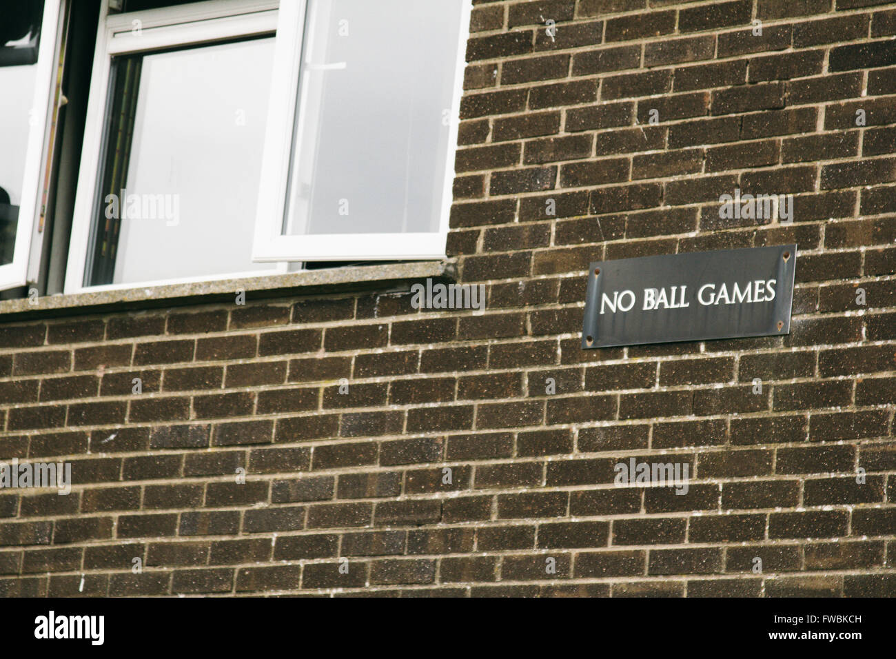 No Ball Games; Northern Ireland. Stock Photo
