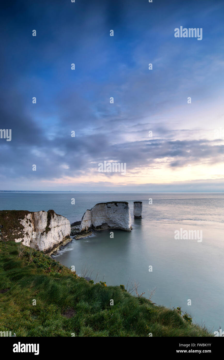Stunning cliff formation landscape during beautiful sunrise Stock Photo ...