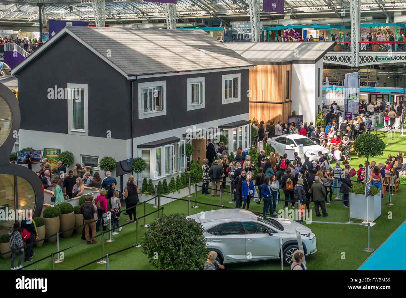Ideal Home Exhibition, Olympia London England. A Traditional British Home.  Show House Stock Photo