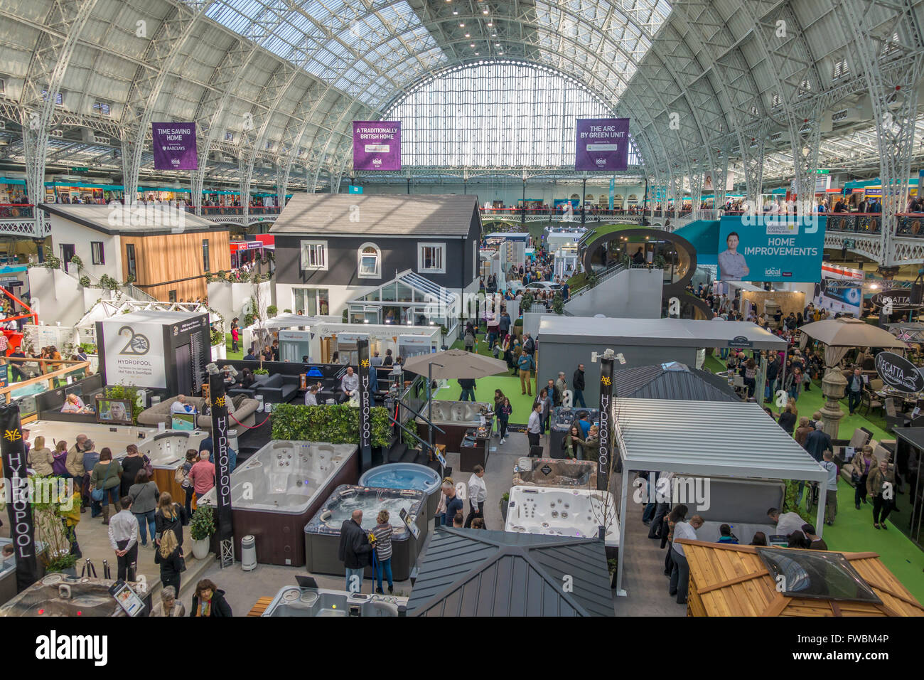 Ideal Home Exhibition Olympia London England Stock Photo