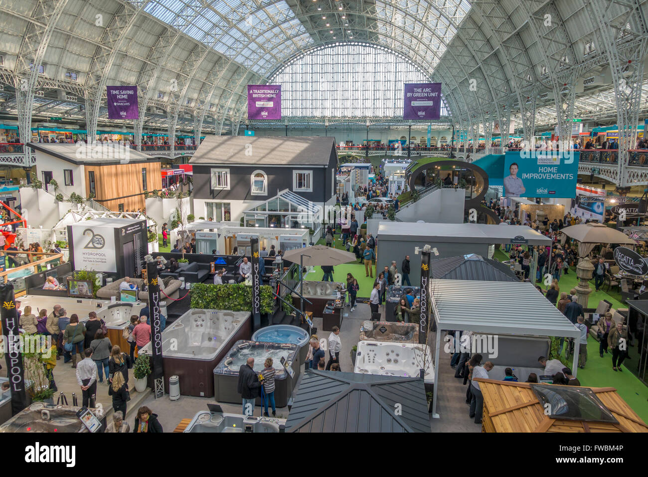 Ideal Home Exhibition Olympia London England Stock Photo Alamy